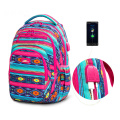 Hot selling floral print backpack women laptop backpack for travel